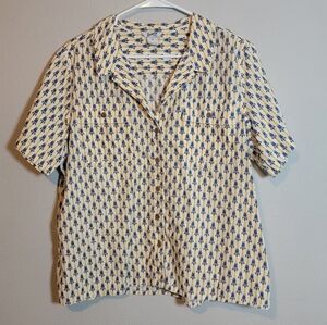 Duluth Trading Co. Artisian Hemp Button-up Shirt Size XL Camp Workwear